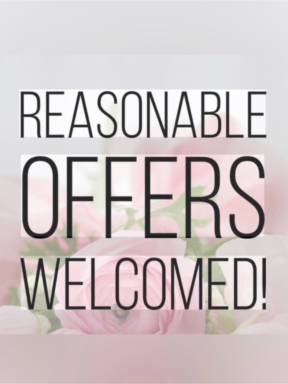 Reasonable Offers Welcome Bundle to save.